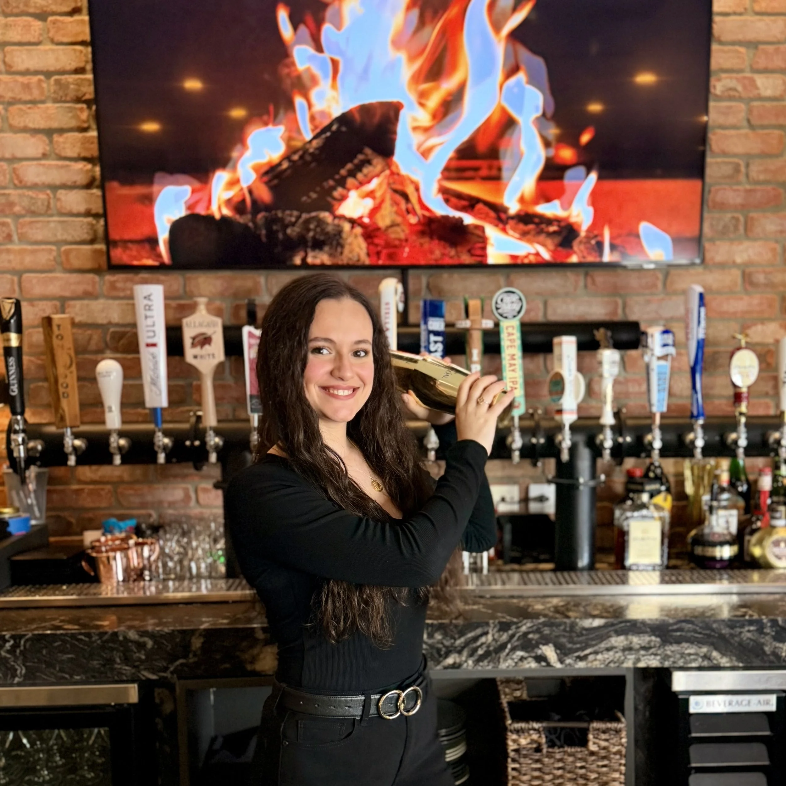 Alesia Shaking A Martini