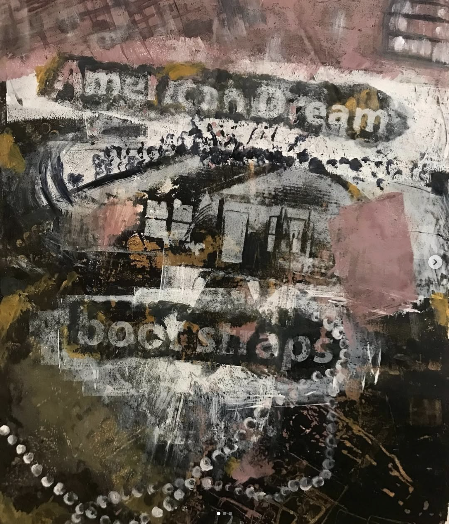 American Dream, monoprint, 11" x 14", 2023