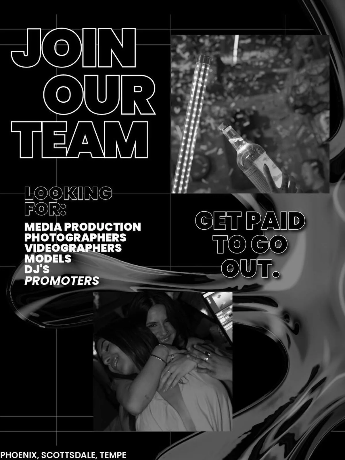 You&rsquo;re already out every weekend.
You already know everyone.
You might as well be getting paid for it.

Unseen Entertainment is expanding and we&rsquo;re recruiting the people who already run the scene. If you&rsquo;re connected or creative, th