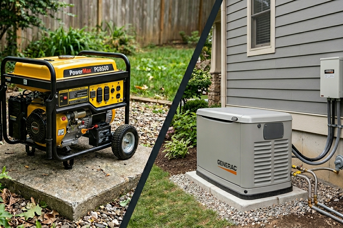 Whole-Home Generator vs. Portable Generator Inlet: Which Is Better for Calabash Homes?
