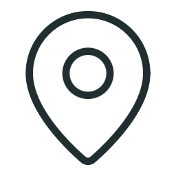 Icon of a location pin marker on a white background.