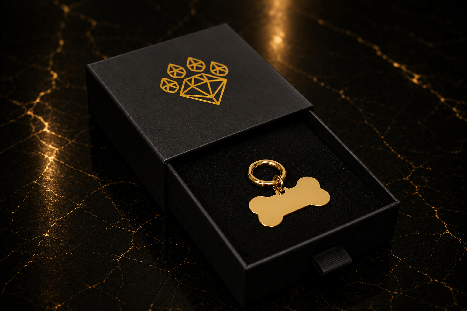 The Gold Bone ID Tag - Small