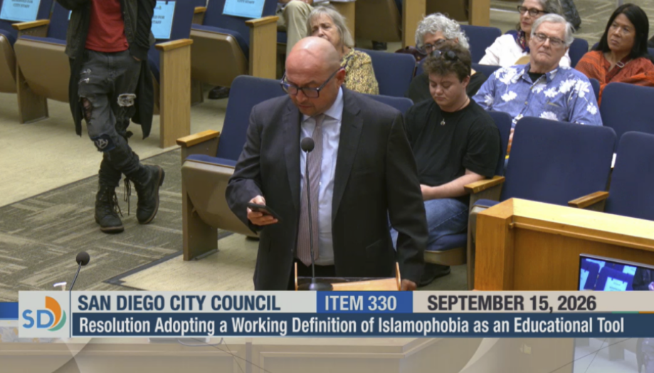 San Diego Defined Islamophobia.&nbsp; What Actually Changed?&nbsp;