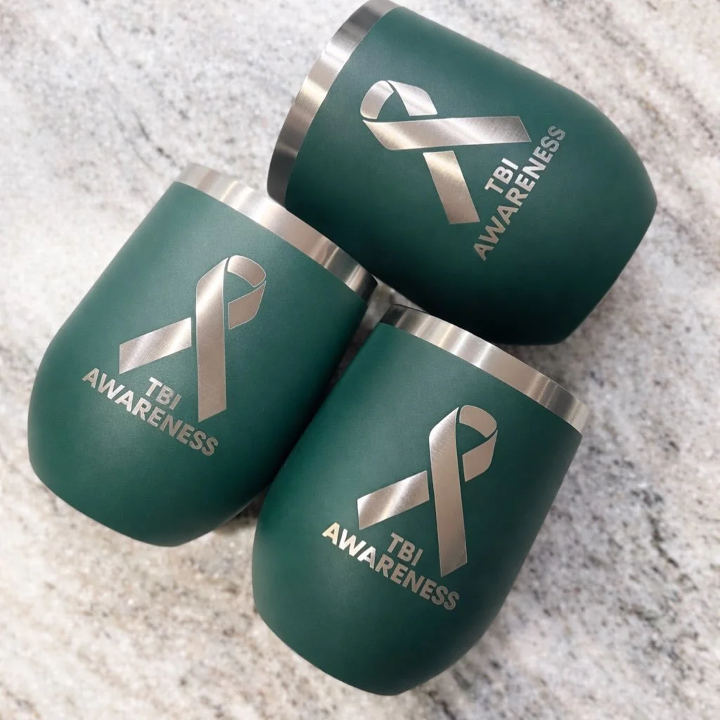 Green for Traumatic Brain Injury Awareness 💚

Custom orders like this are always special as they help share an important message and support meaningful causes.

#TBIAwareness #CustomTumblers #LaserEngraving #CustomMade #MeaningfulGifts