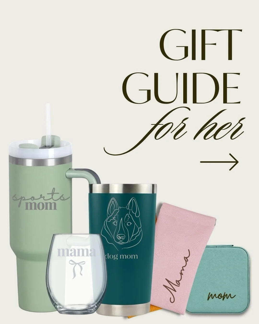 For the moms who do it all 🤍

Mother&rsquo;s Day is just about a month away 💐 and we&rsquo;ve put together a few of our favorite customizable gift ideas to help you find something meaningful (without the last-minute stress).

Add a name, quote, or 