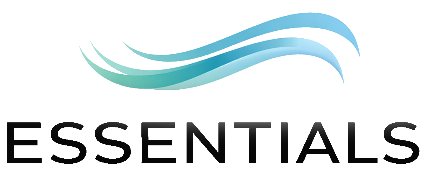A logo with blue and teal flowing waves and black text that reads 'Gentle Stream'.
