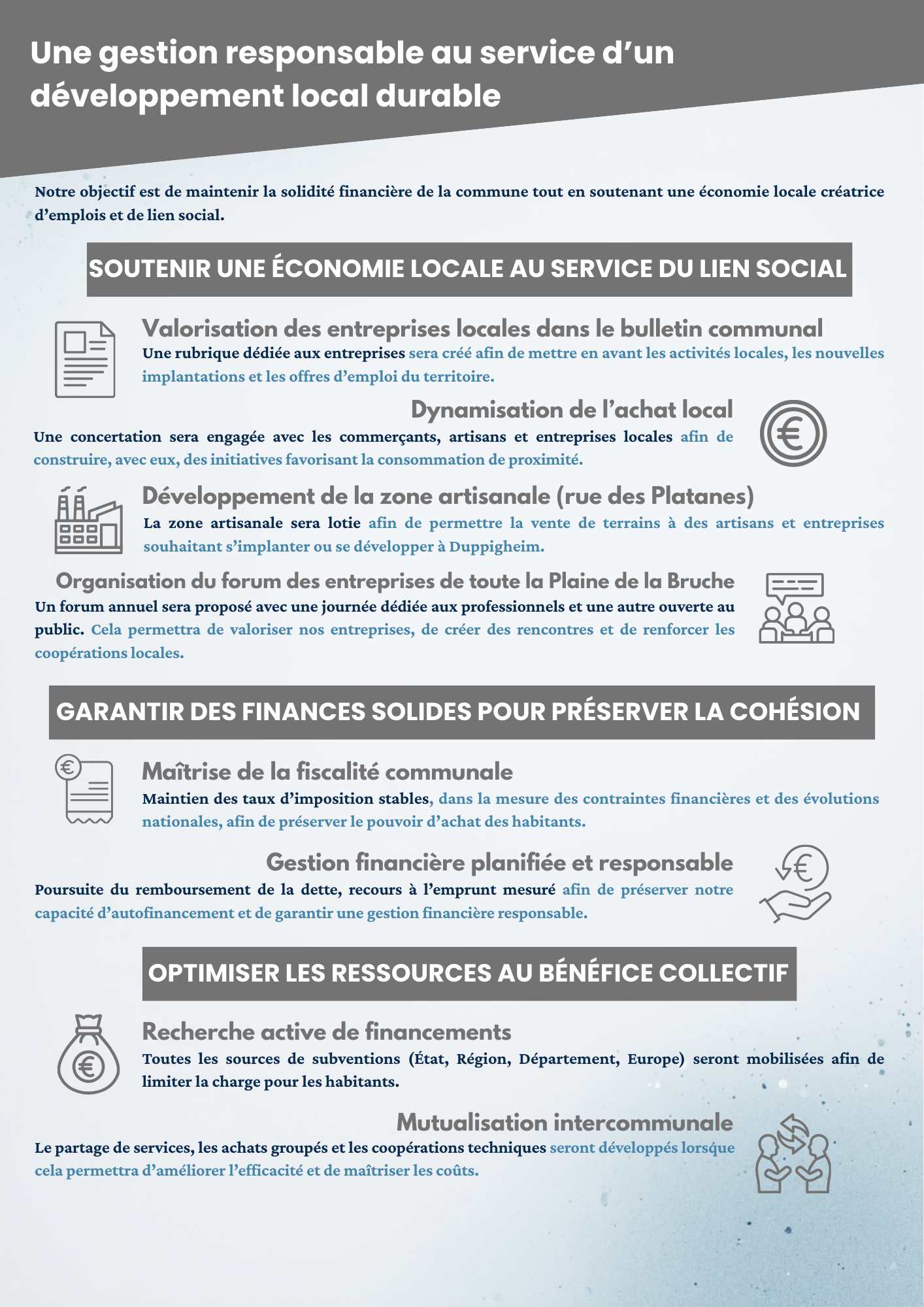 Chères Duppigheimoises, Chers Duppigheimois, Il y a 6 ans vous avez fait un choix fort  confier l'avenir de Duppigheim à une équipe nouvelle animée par une seule ambition  agir pour l'intérêt géné (44).png