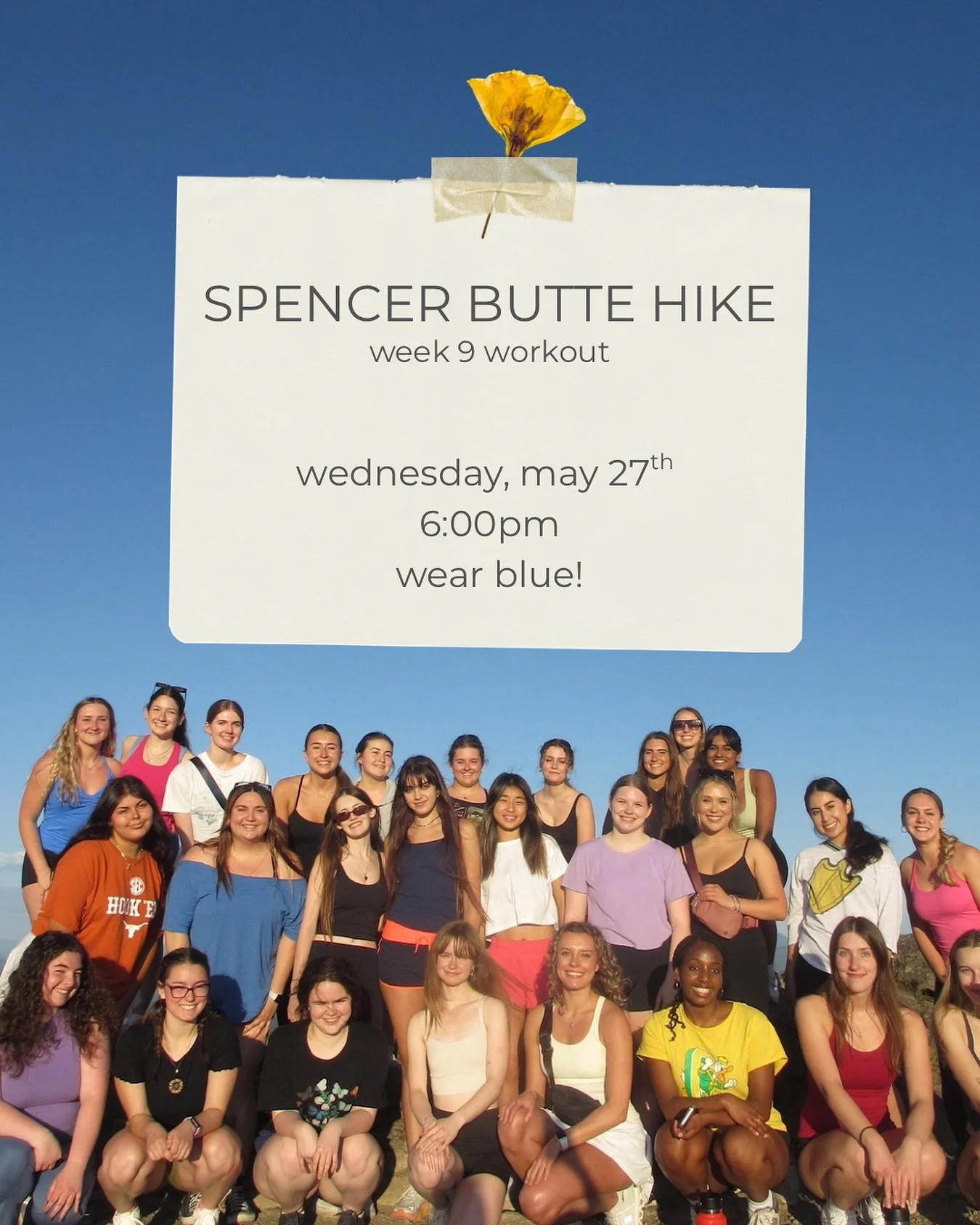 we can&rsquo;t believe it&rsquo;s already the last workout of the term 🥹 join us for our annual spencer butte hike!! 🥾

REMINDERS
⚡️grab a ticket in our linktree
⚡️fill out the carpool doc (even if you&rsquo;re driving!)
⚡️arrive at the rec @ 5:30p