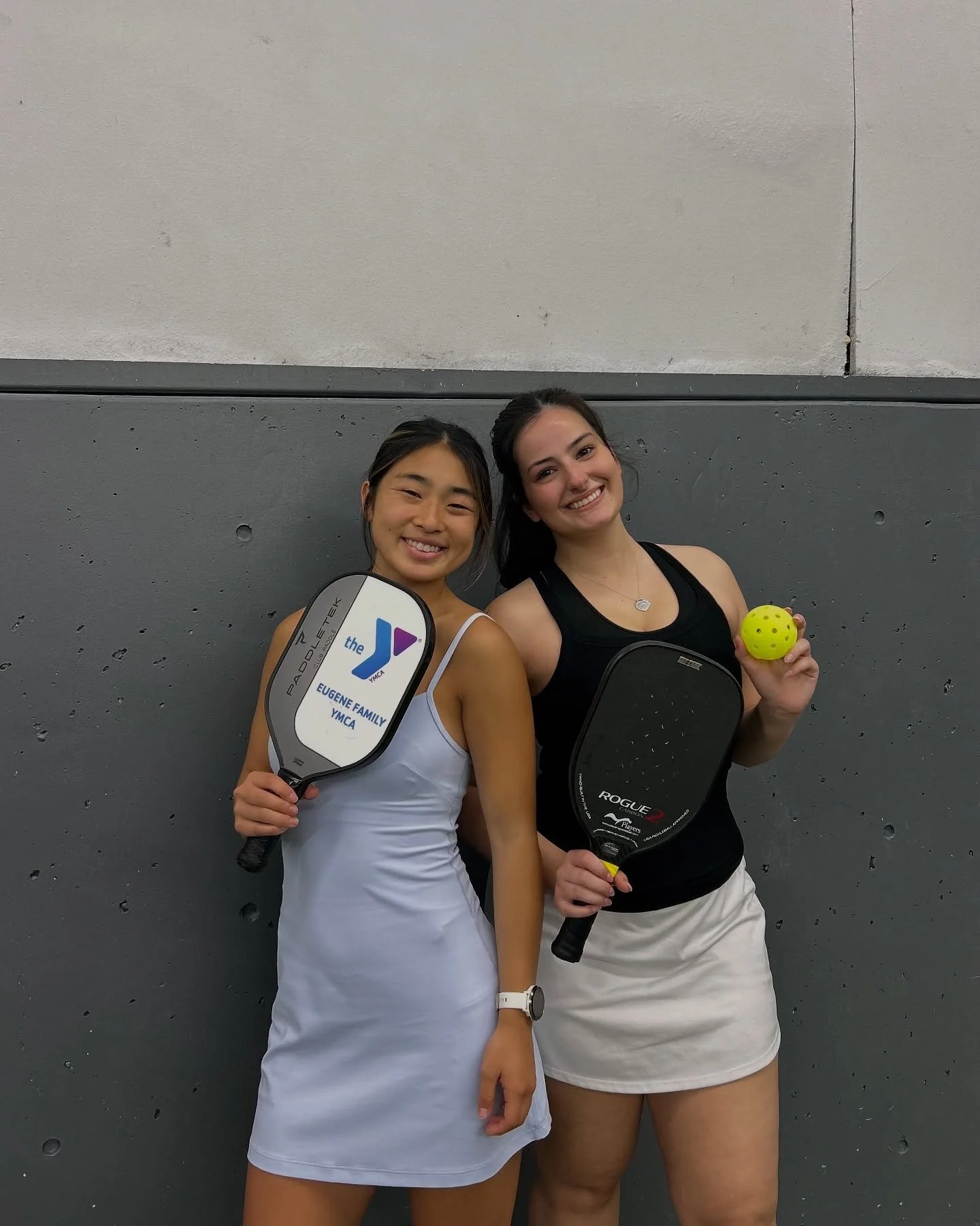 became pickleball pros last night with @eugeneymca 🩵