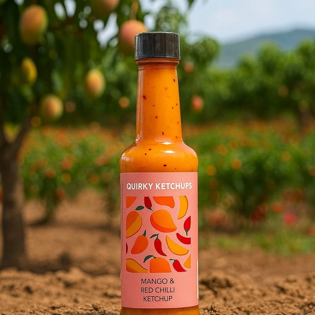 Mango &amp; Red Chilli Ketchup

🥭 Mango Chilli Prawn Tacos
Pan-fry prawns with garlic and lime, then finish with a spoonful of Mango &amp; Red Chilli Ketchup.
Serve in warm tacos with:
&bull; shredded cabbage
&bull; coriander
&bull; avocado
Sweet he