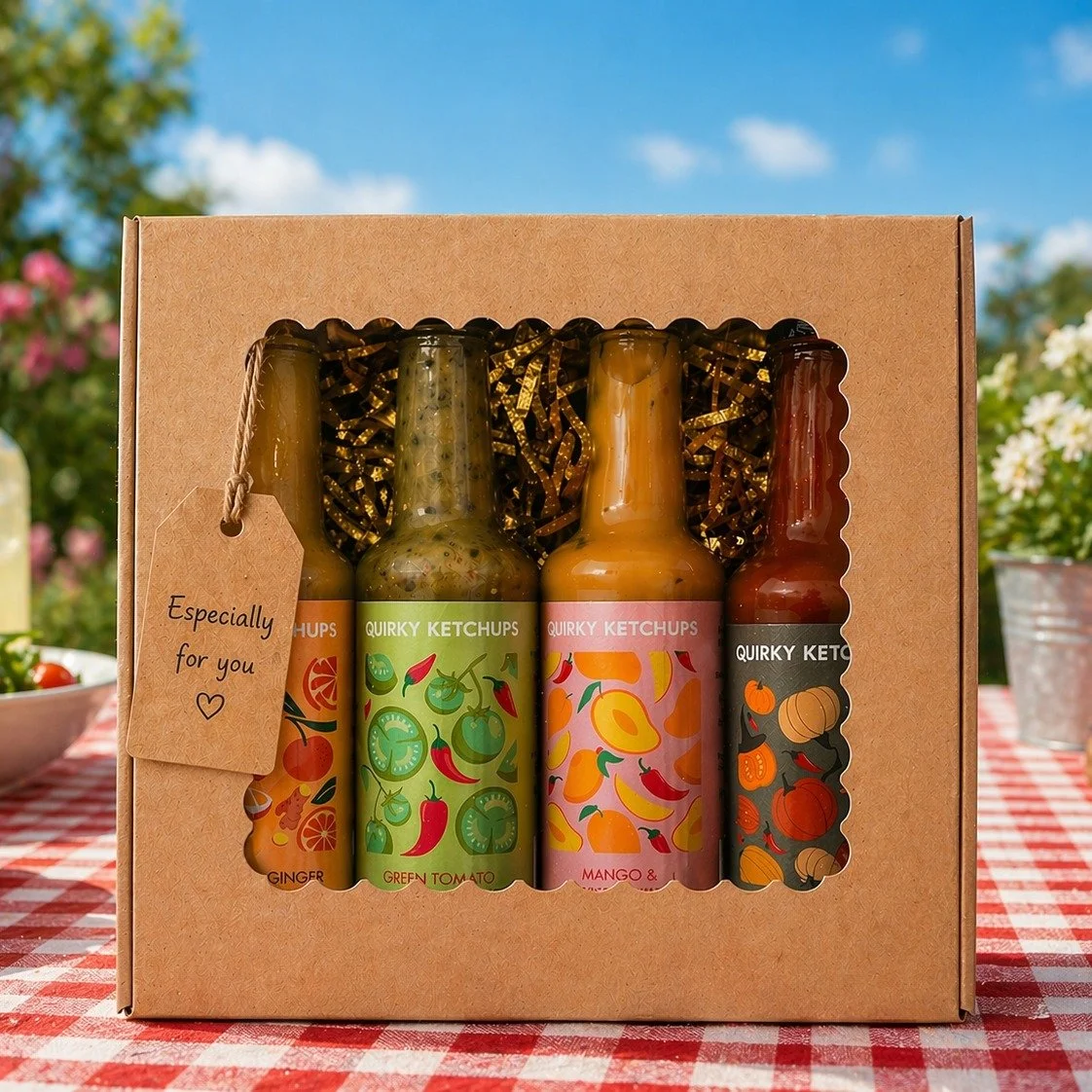 🔥 Coming Soon: Our BBQ Gift Set 

Four of our signature ketchups, perfectly paired for summer BBQs, celebrations, and long evenings in the garden.

Whether it is a thoughtful thank you for an invitation, a unique birthday gift, or something special 
