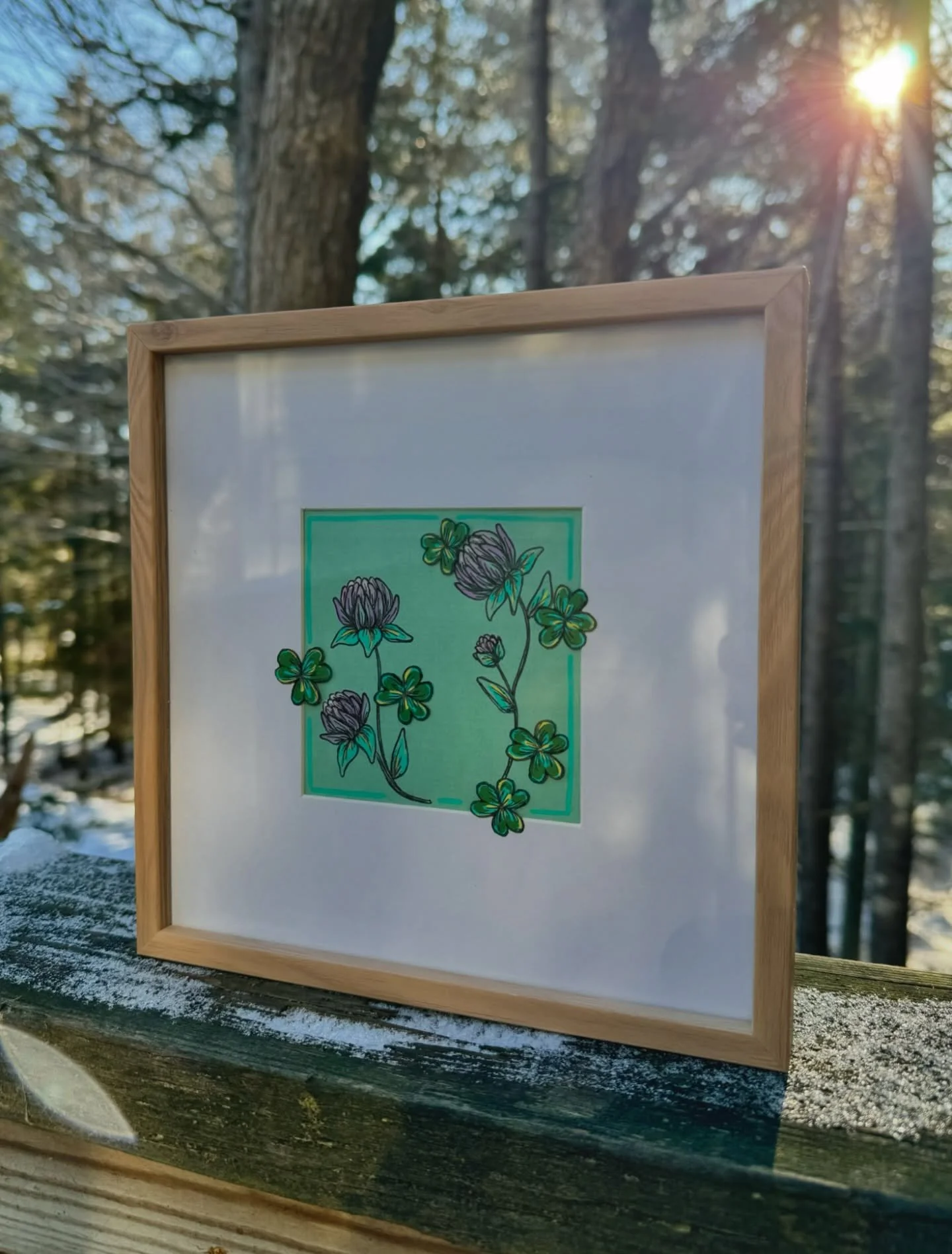 Happy Birthday to my mom! 🥳
☘️ Growing up she always infused some Irish culture into our lives- so when she said she loved my clover illustration from St. Patrick&rsquo;s day I knew I had to make her one of her own!