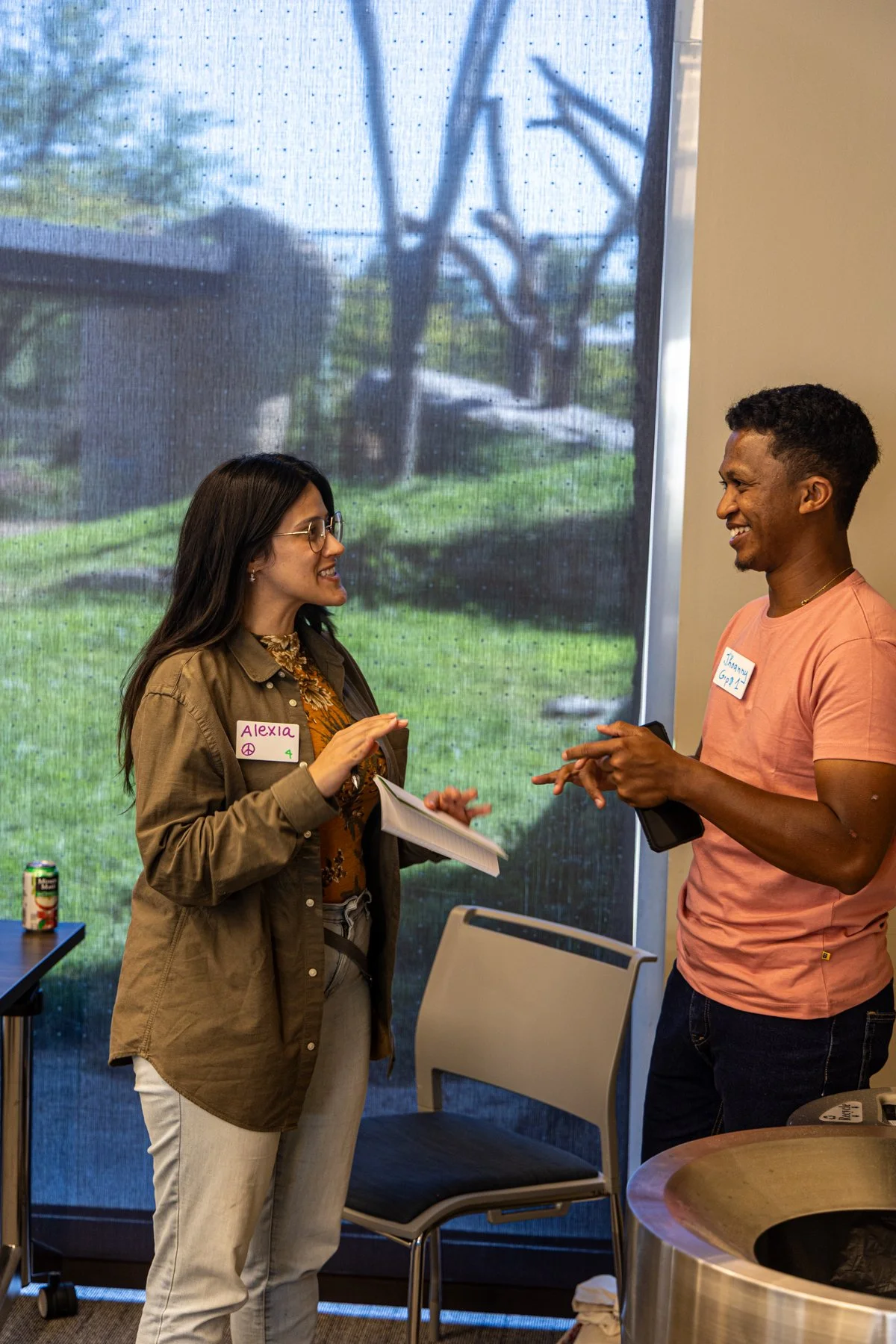 wildlife scientists talking at a UWIN summit 