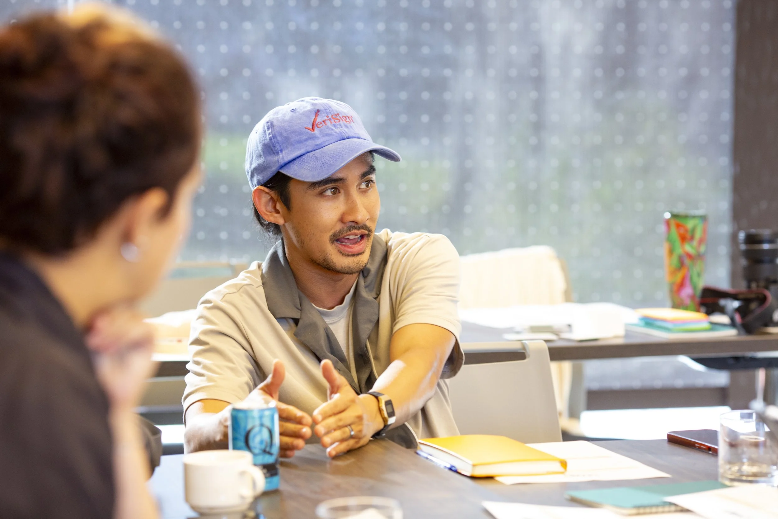 A wildlife scientist talking with people at a UWIN summit