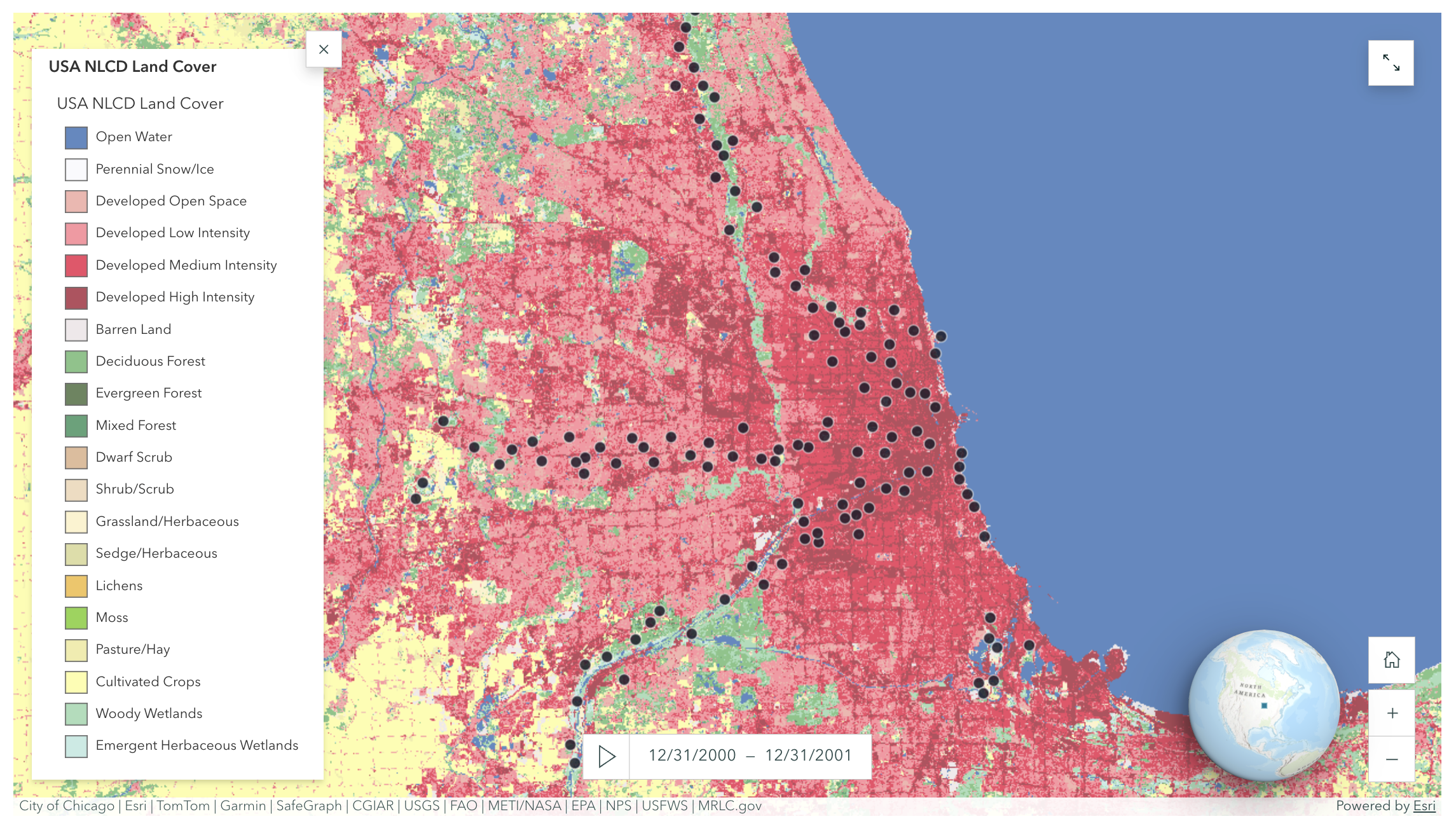 sampling design example for wildlife in chicago