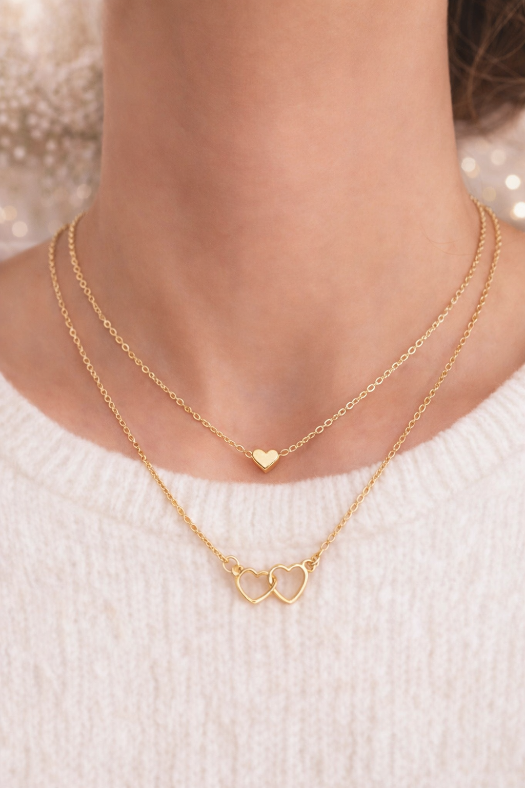 Forever Linked - Double Heart Necklace