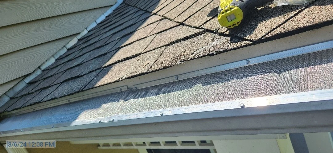 gutter guard install