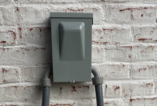 AC disconnect box installation