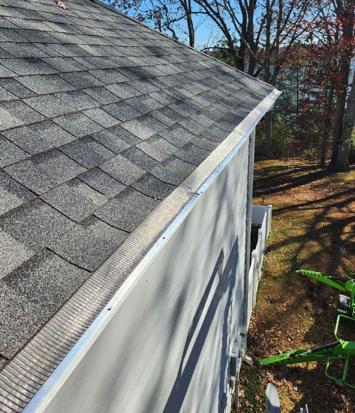 Exterior home repair, gutter guards installation. roof repair, shingle repair