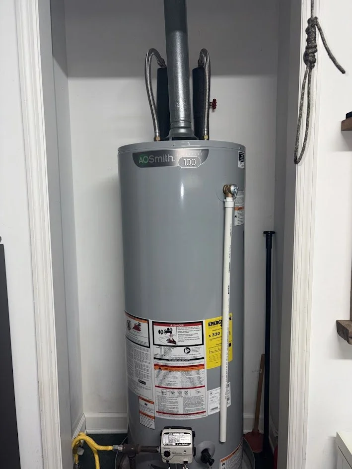Install water heater