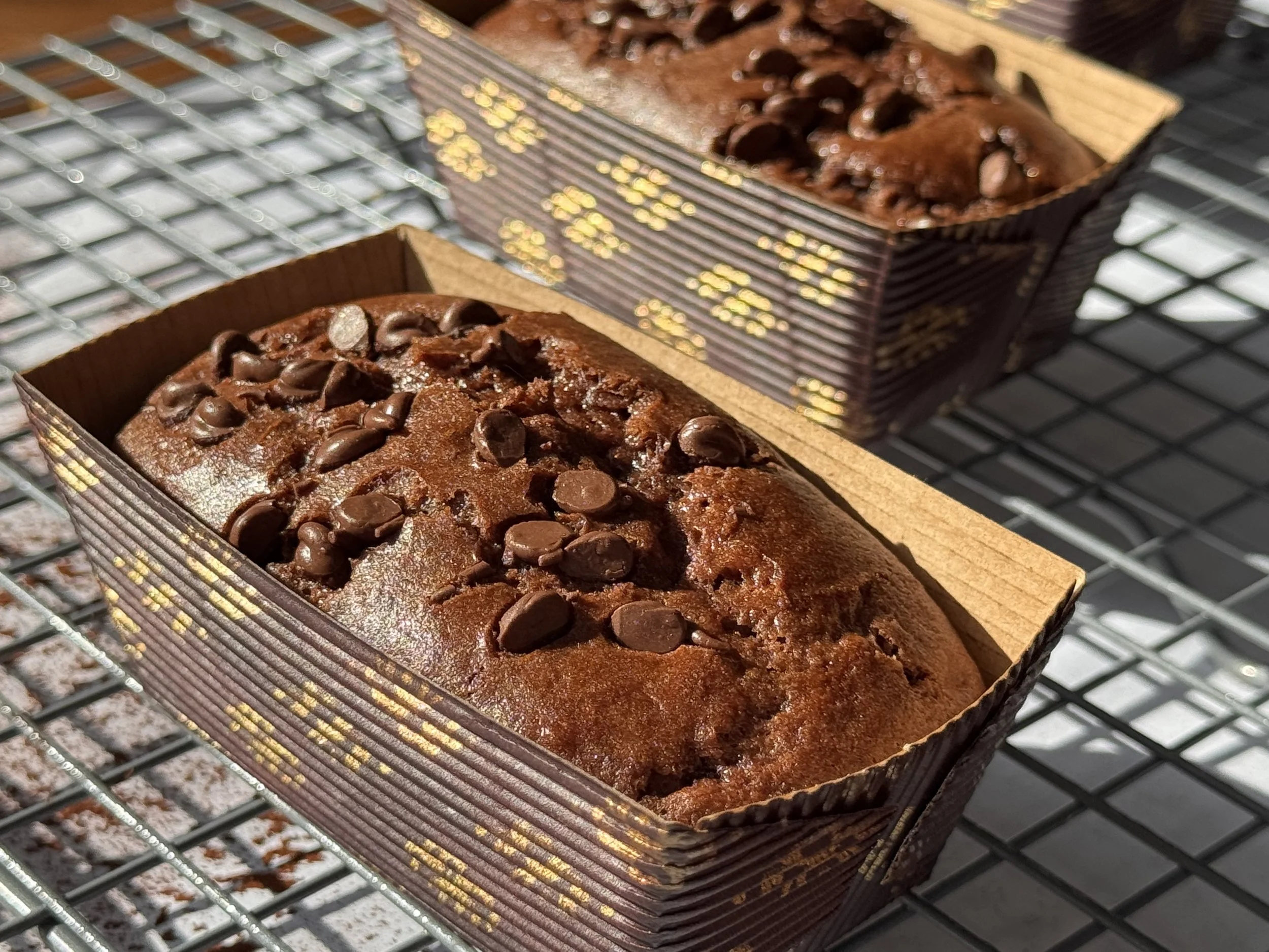 Protein-Packed Double Chocolate Bread (GF Friendly) Mini Loaf