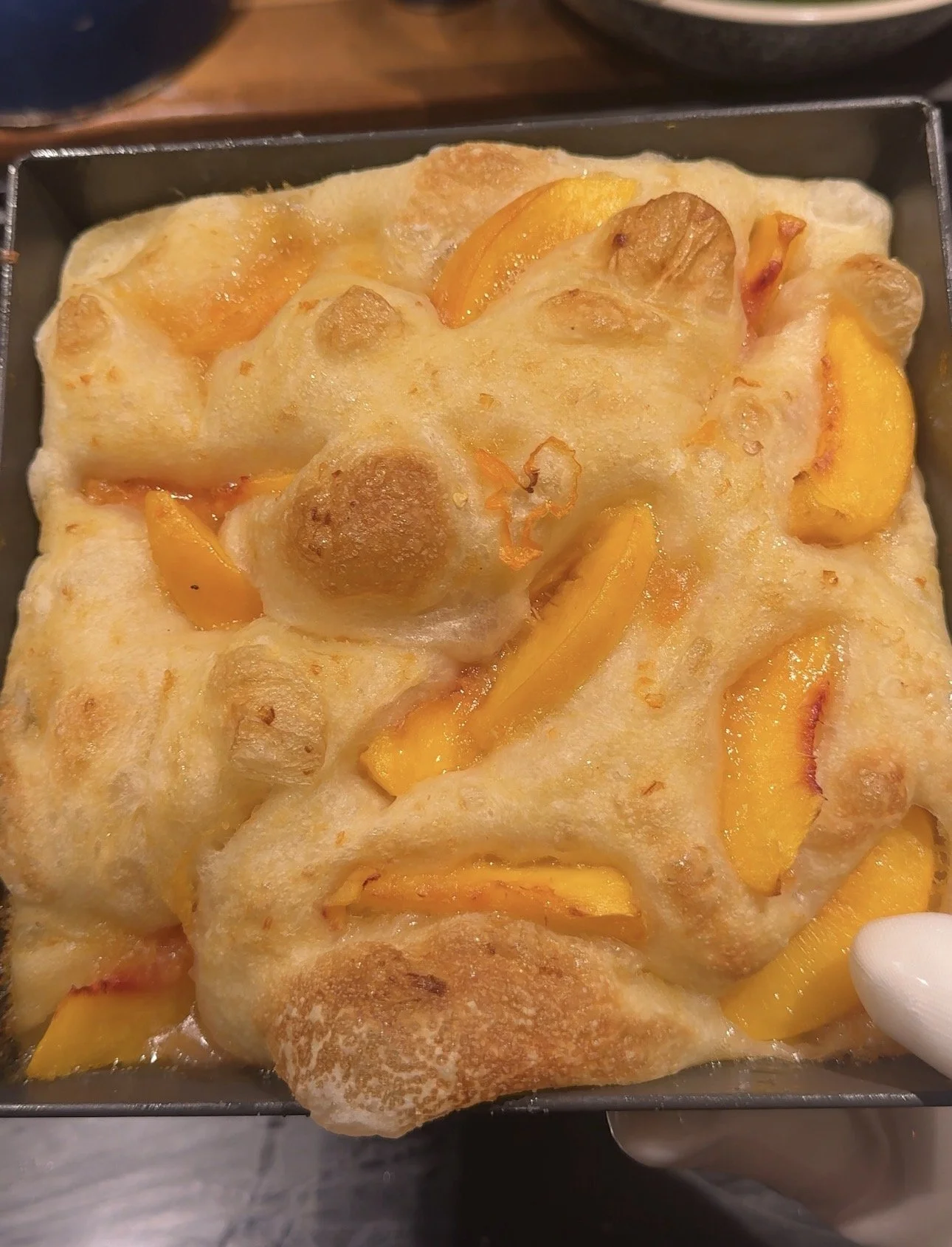 Spicy Peach Habanero Focaccia