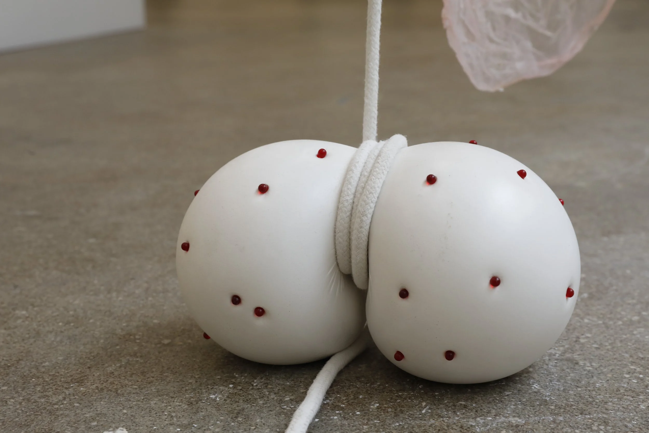 Strawberry Legs II (detail), Augurhythms (2022)