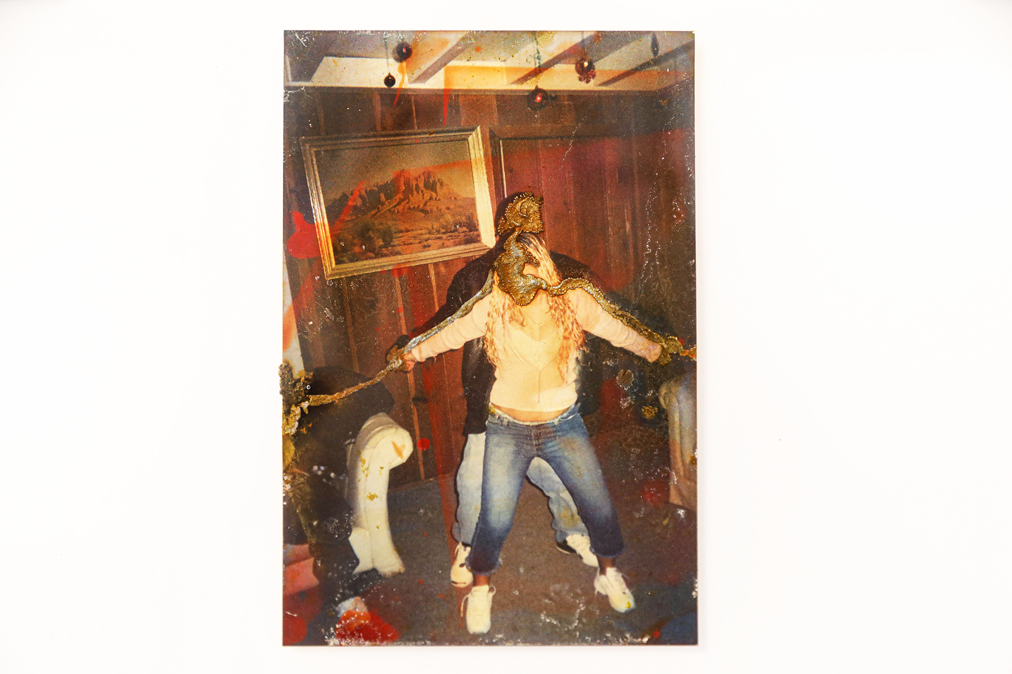 "catalyzer 7," Electroplated found
photograph in epoxy, 2024, 12" x 8" 