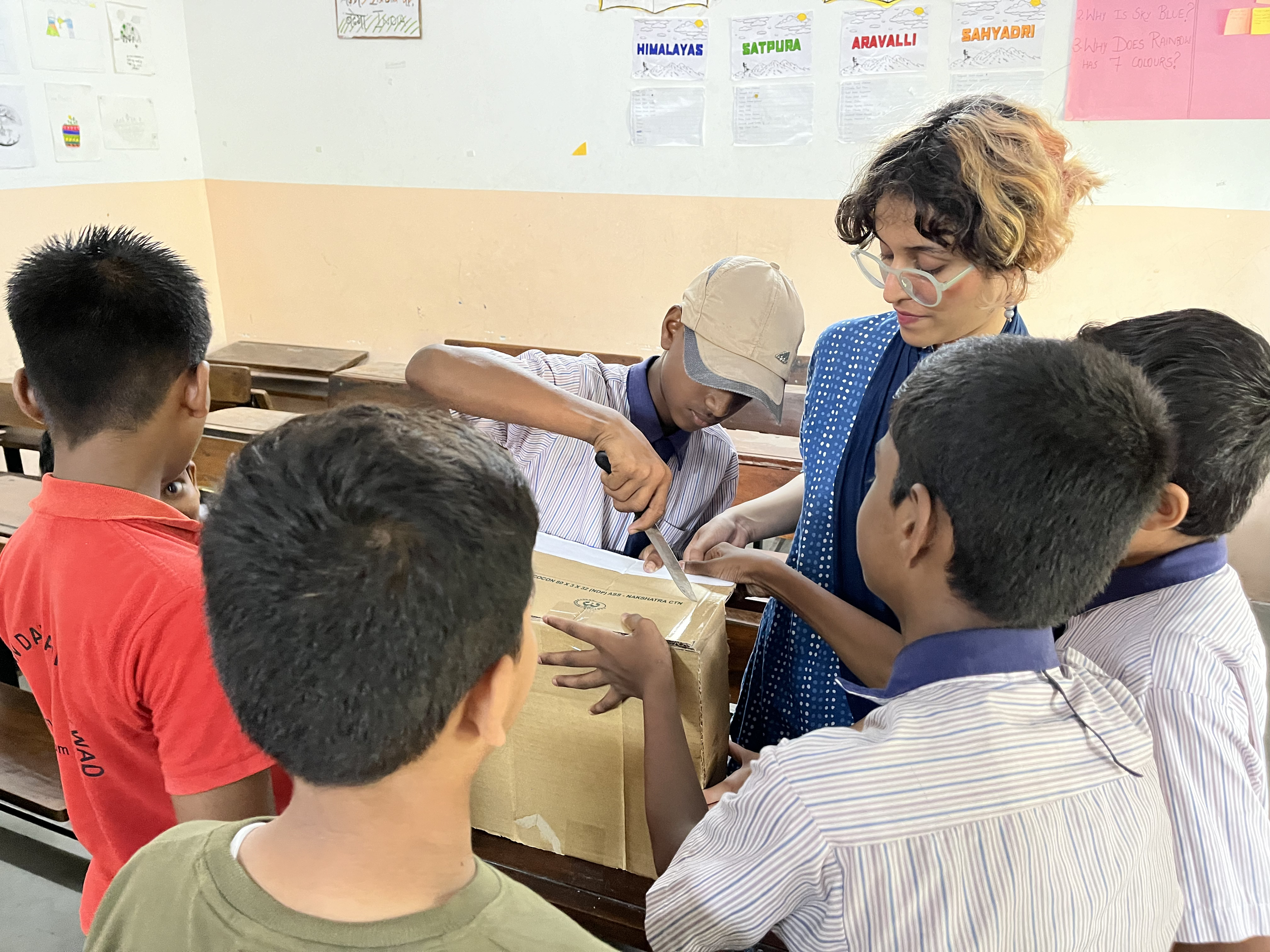 A cricket field came out of this box!