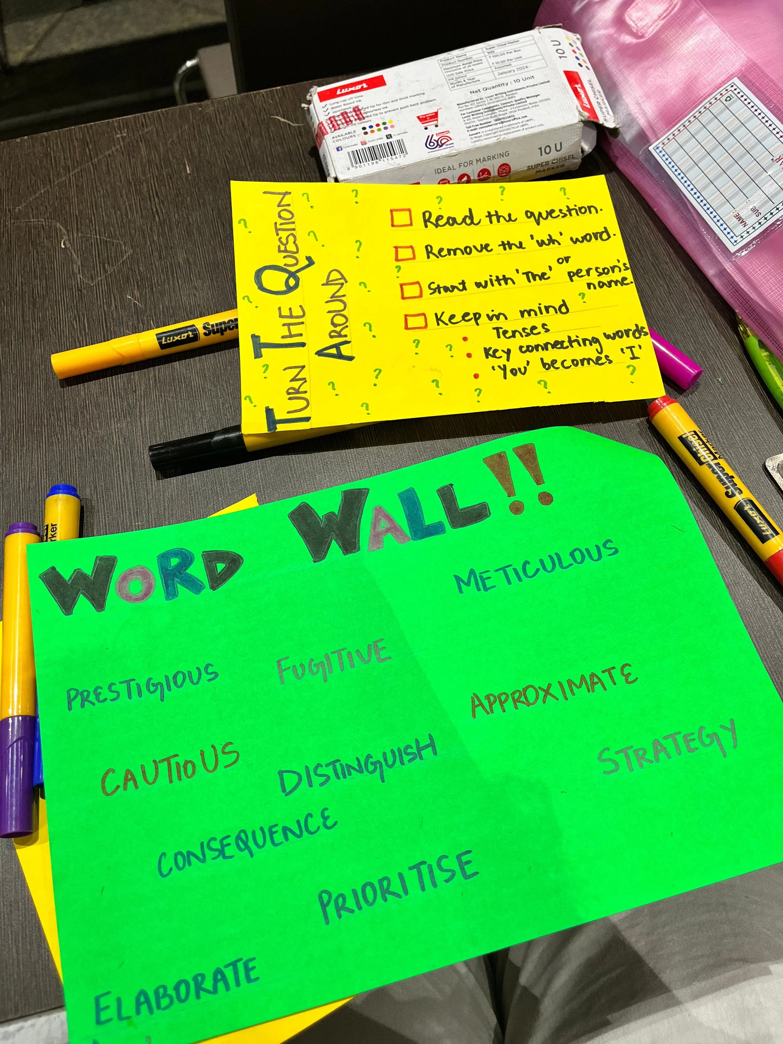 The walls need to talk!