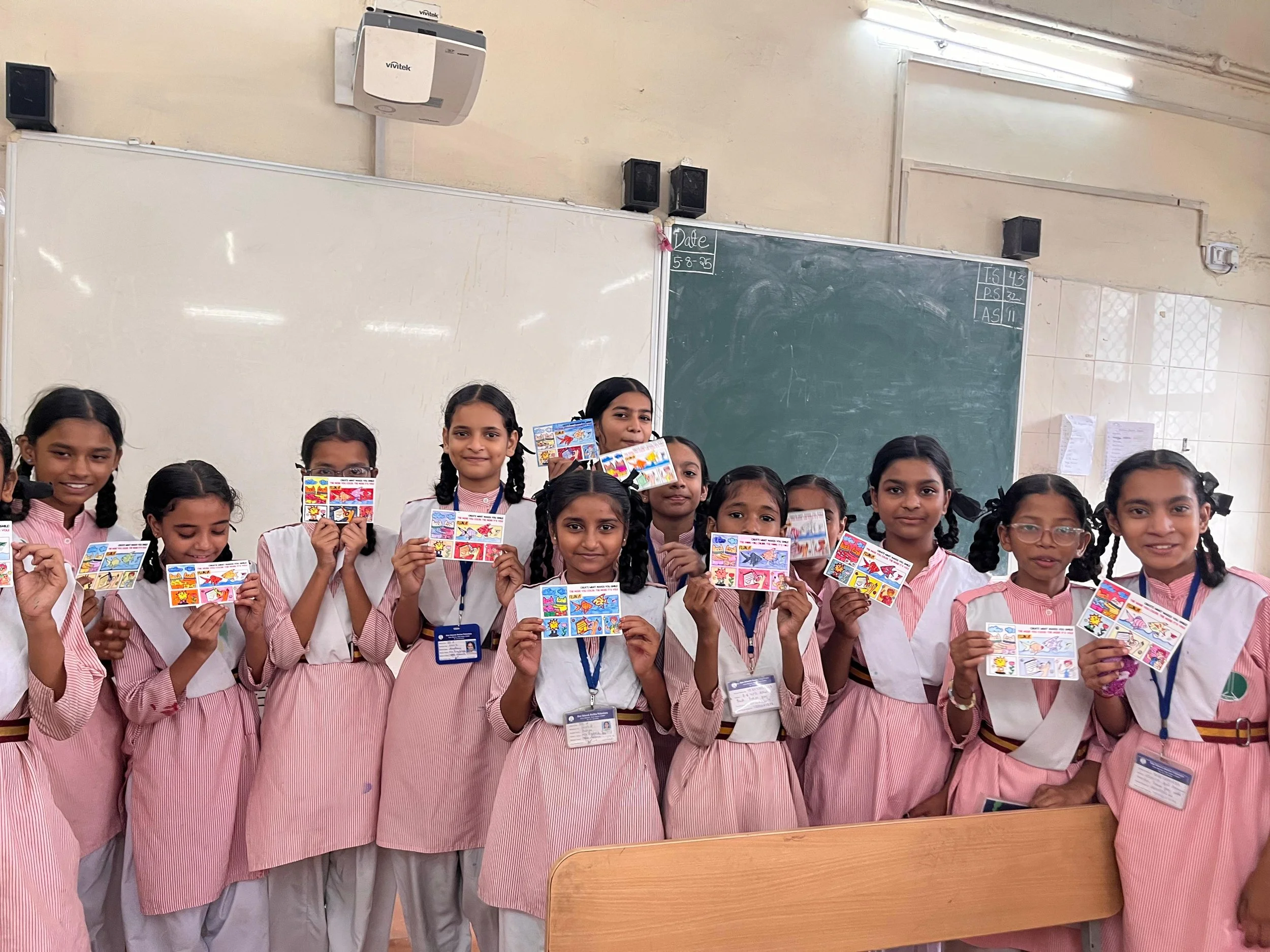 Coloured Flunkt's postcards