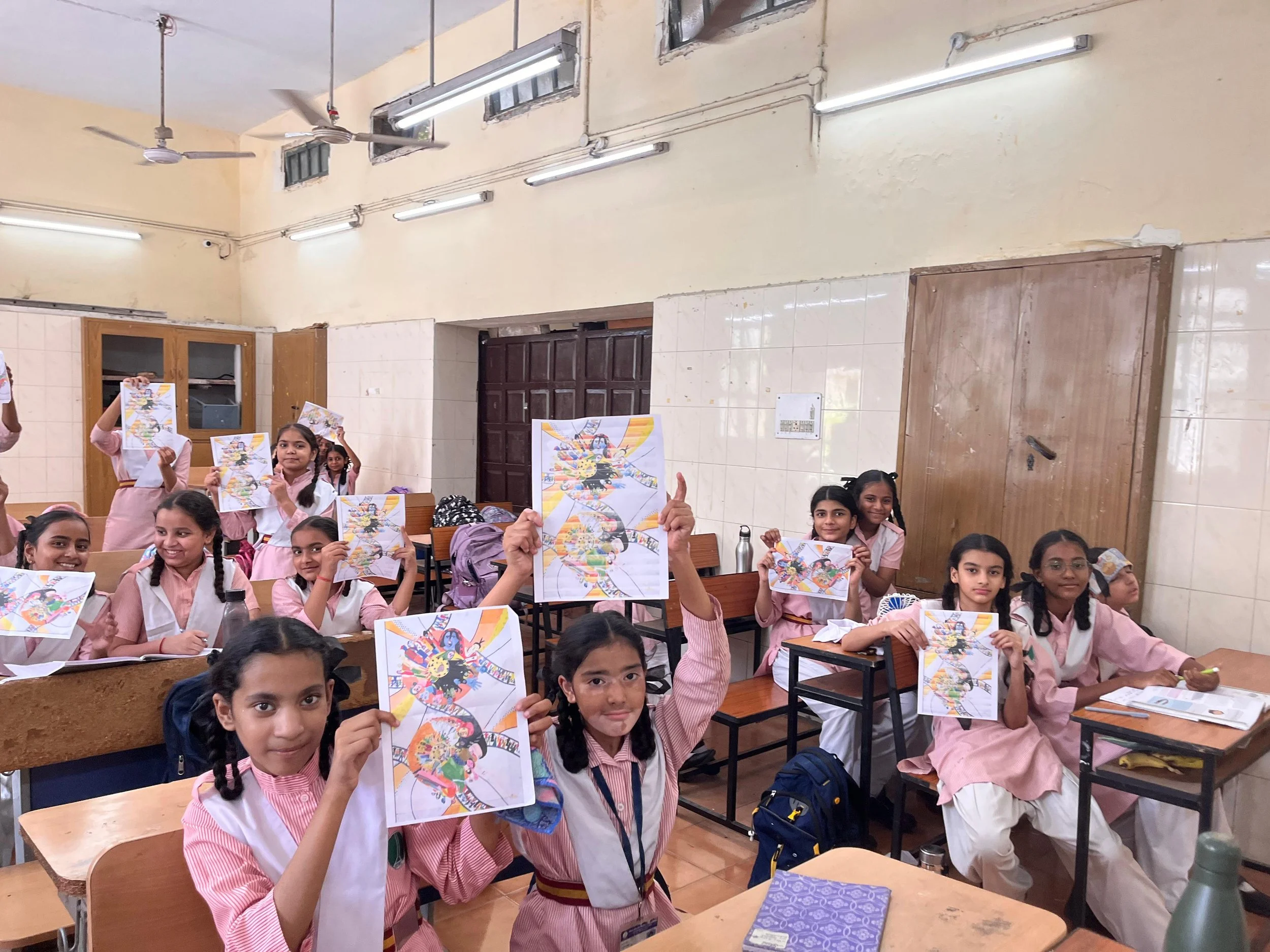 We learnt about protests through art