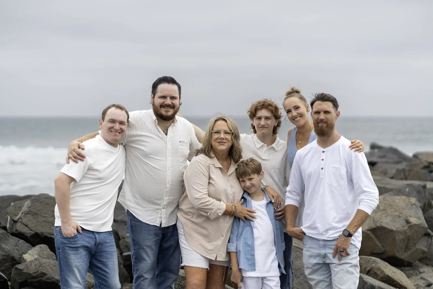 Three Generations of Love: A Family Beach and Park Session in Carlsbad