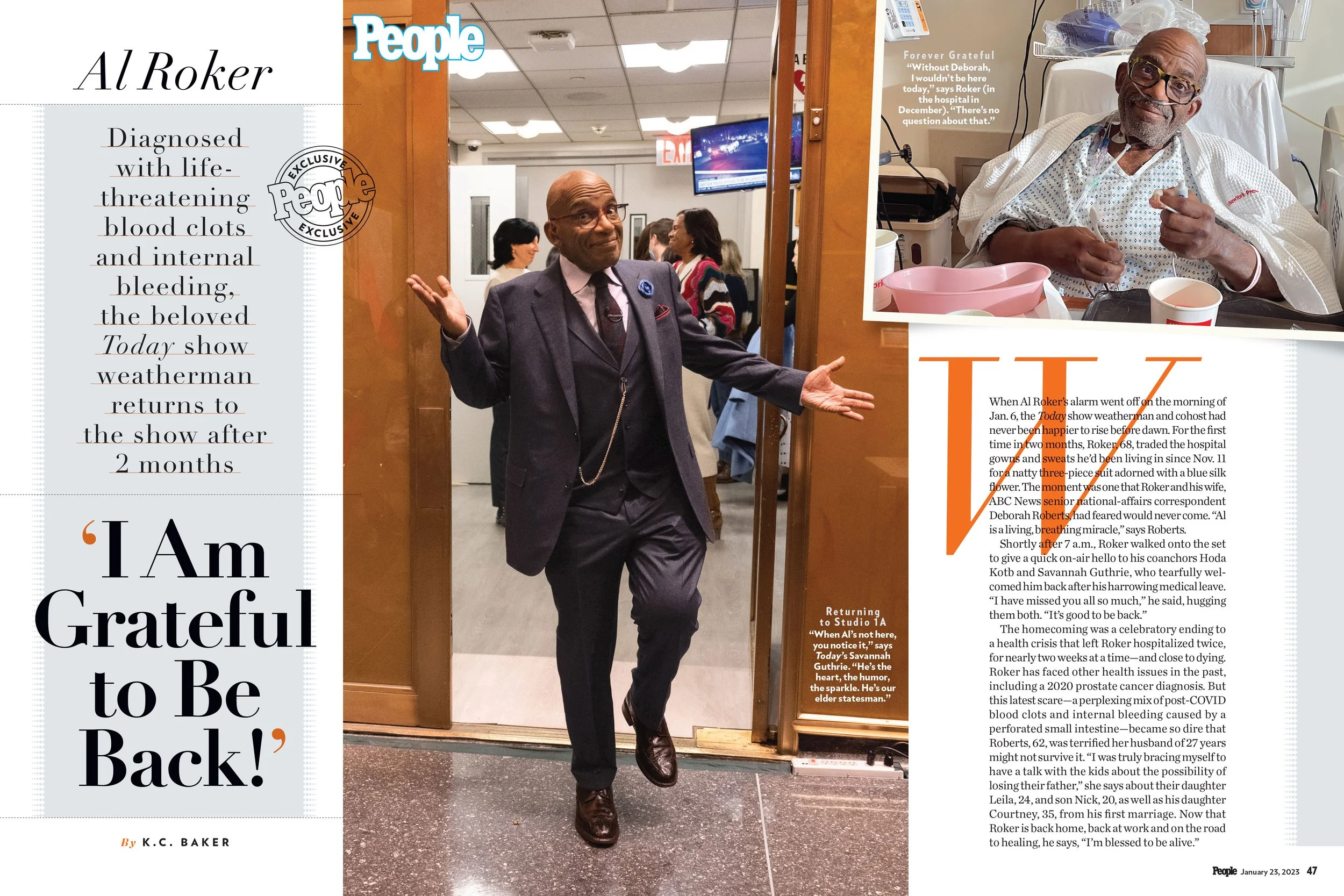 People Magazine, Al Roker Exclusive, by K.C. Baker, 2023