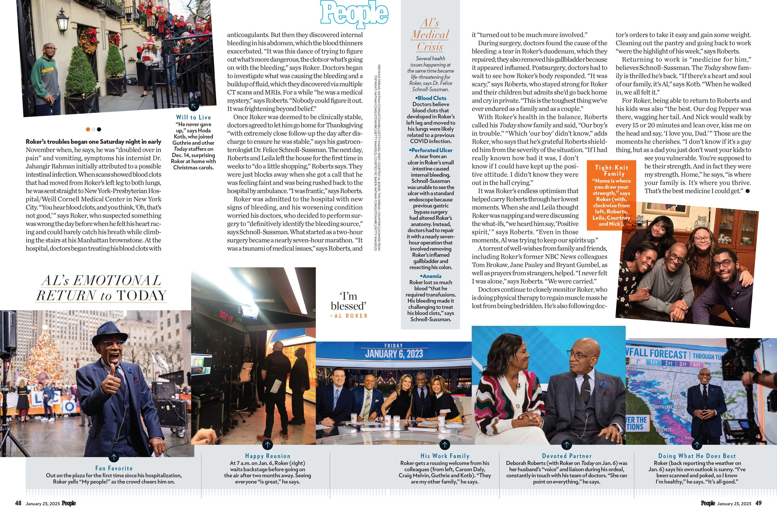 People Magazine, Al Roker Exclusive, by K.C. Baker, 2023