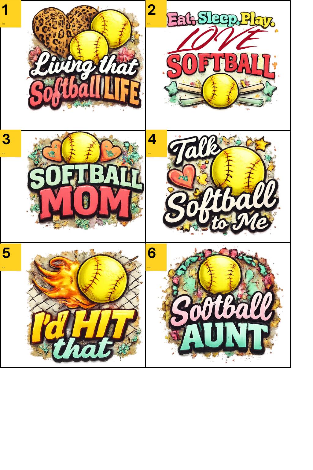 Softball Designs - 3