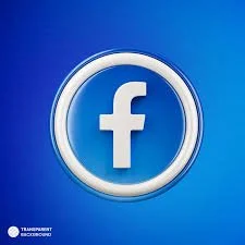 Facebook logo on a blue background