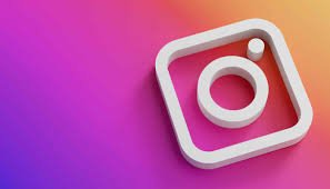 Instagram logo on a colorful gradient background