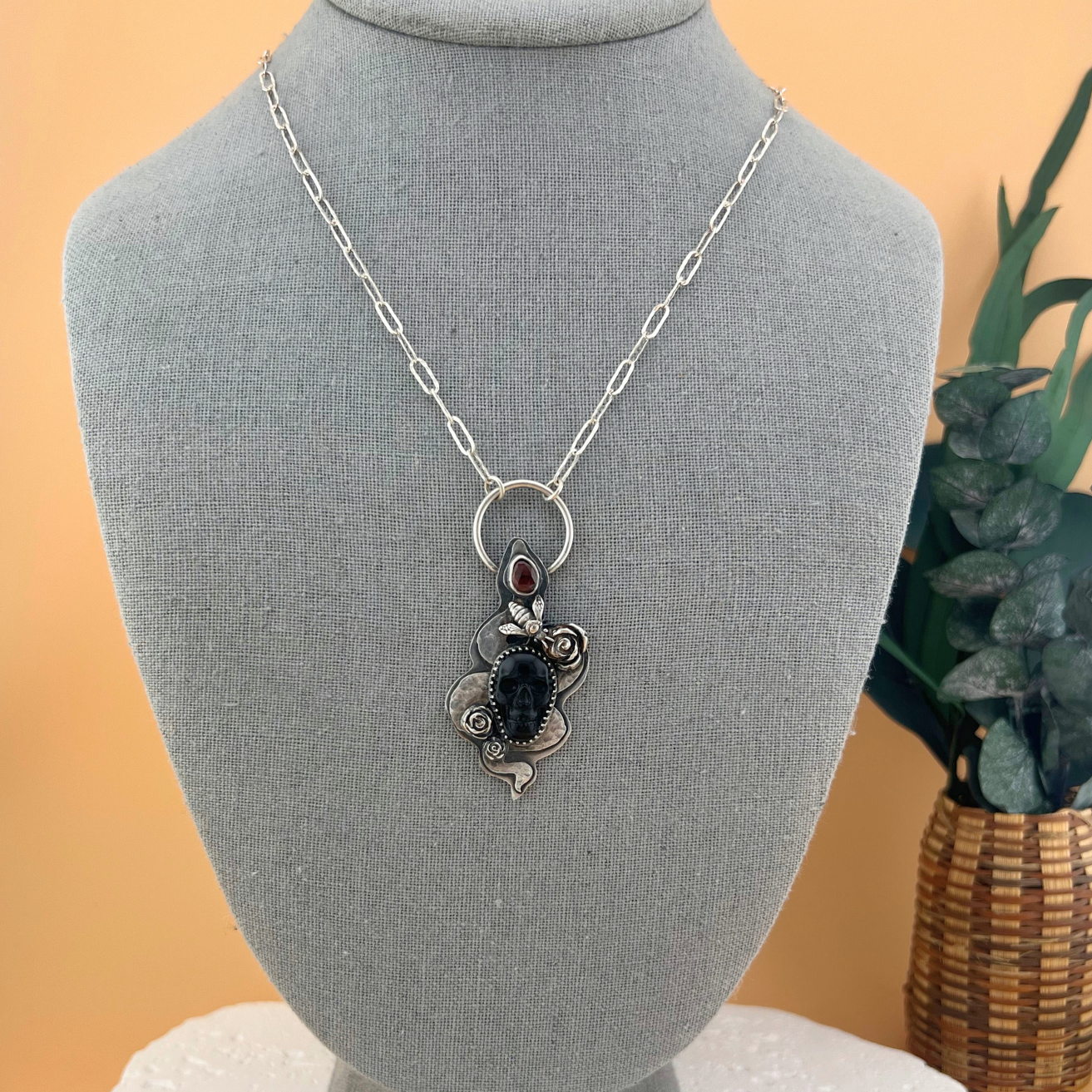 Serpent + Stone Necklace