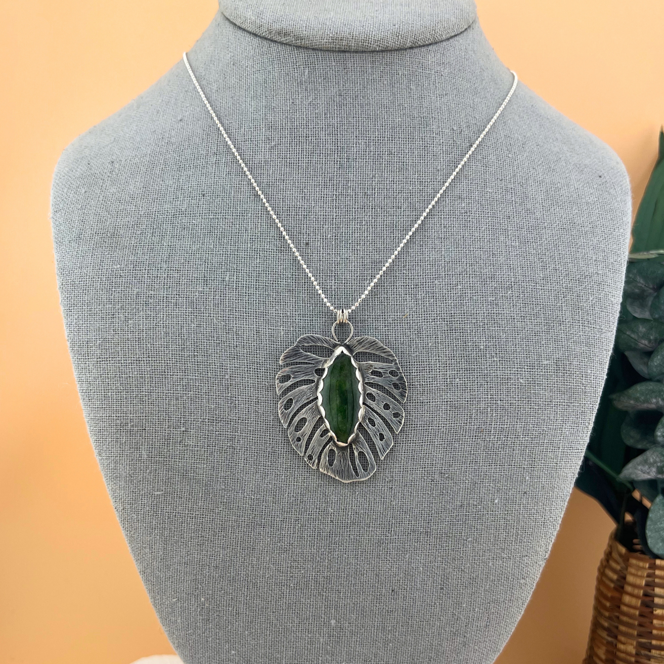 Monstera Leaf Necklace