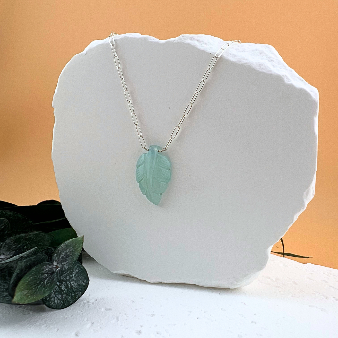 Verdant Whisper Leaf Necklace