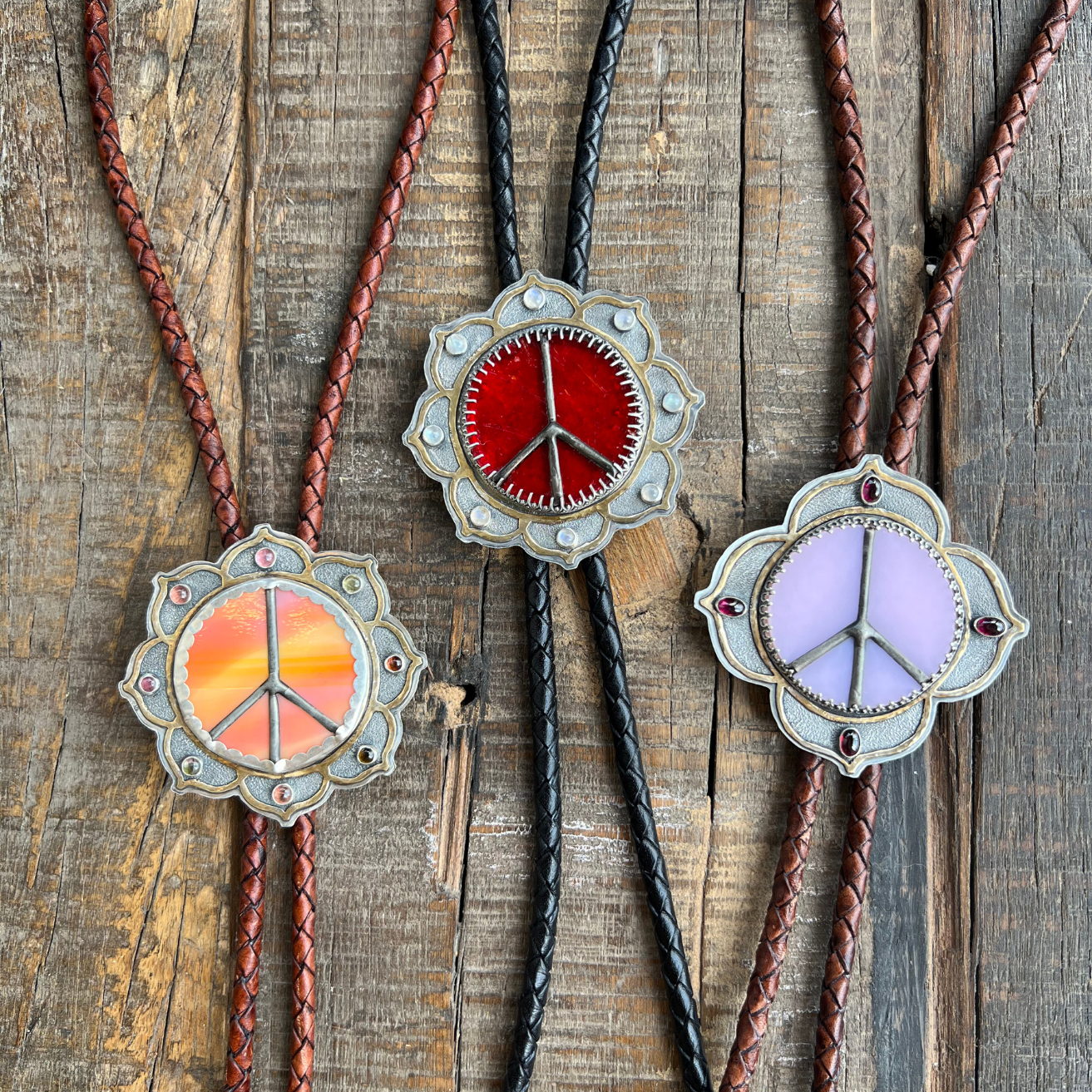 Peace Portal Bolo Ties