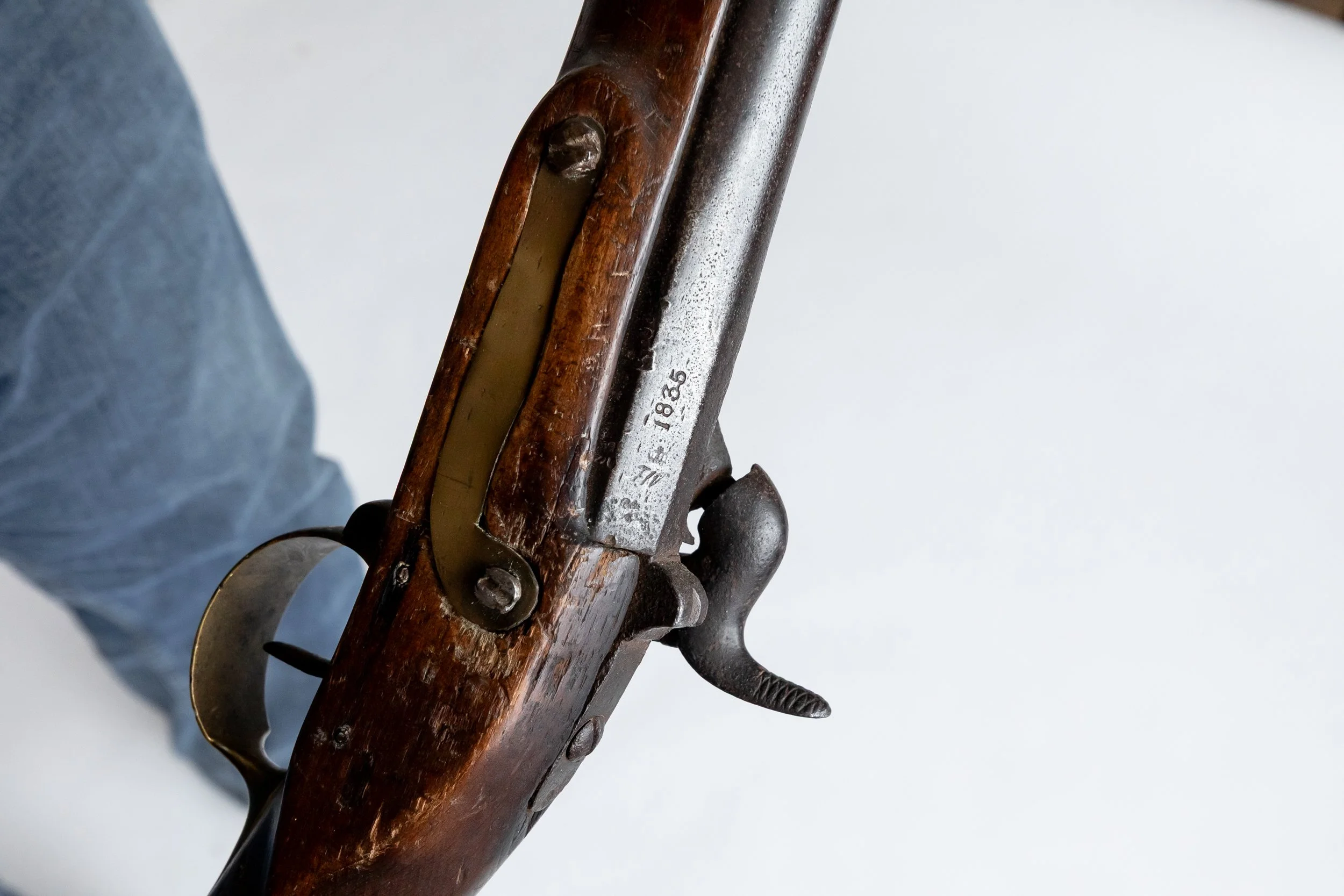 26 - Flint Lock Pistol, .45 cal., Made in Italy