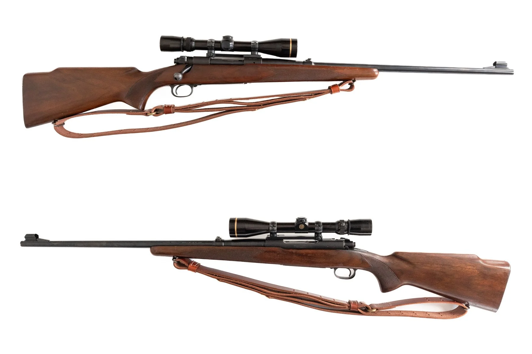 11 - Winchester Model 70, .30-06, Leupold 3.5x10 scope, gloss finish, Serial # 326377, Man. 1955