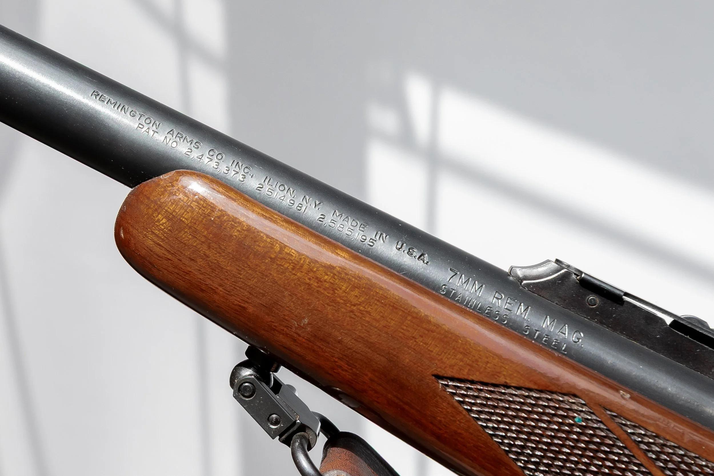 18 - Remington Model 700ADL, 7mm Remington Magnum, Serial # 97422, Man. 1964, Bushnell Sport View Scope 3.5x10, Stainless Steel Barrel, correct Remington sling