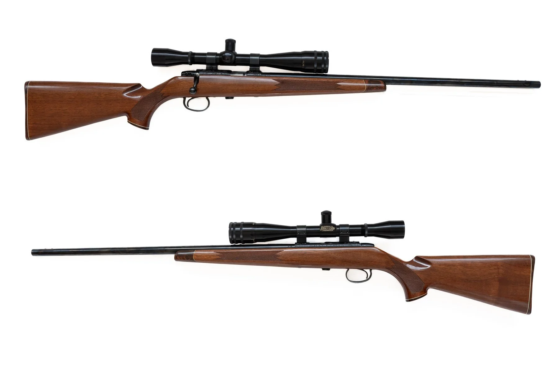 19 - Remington Model 541S, .22 long rifle. custom spotter target, Serial # 1281977, Lyman 8x target scope