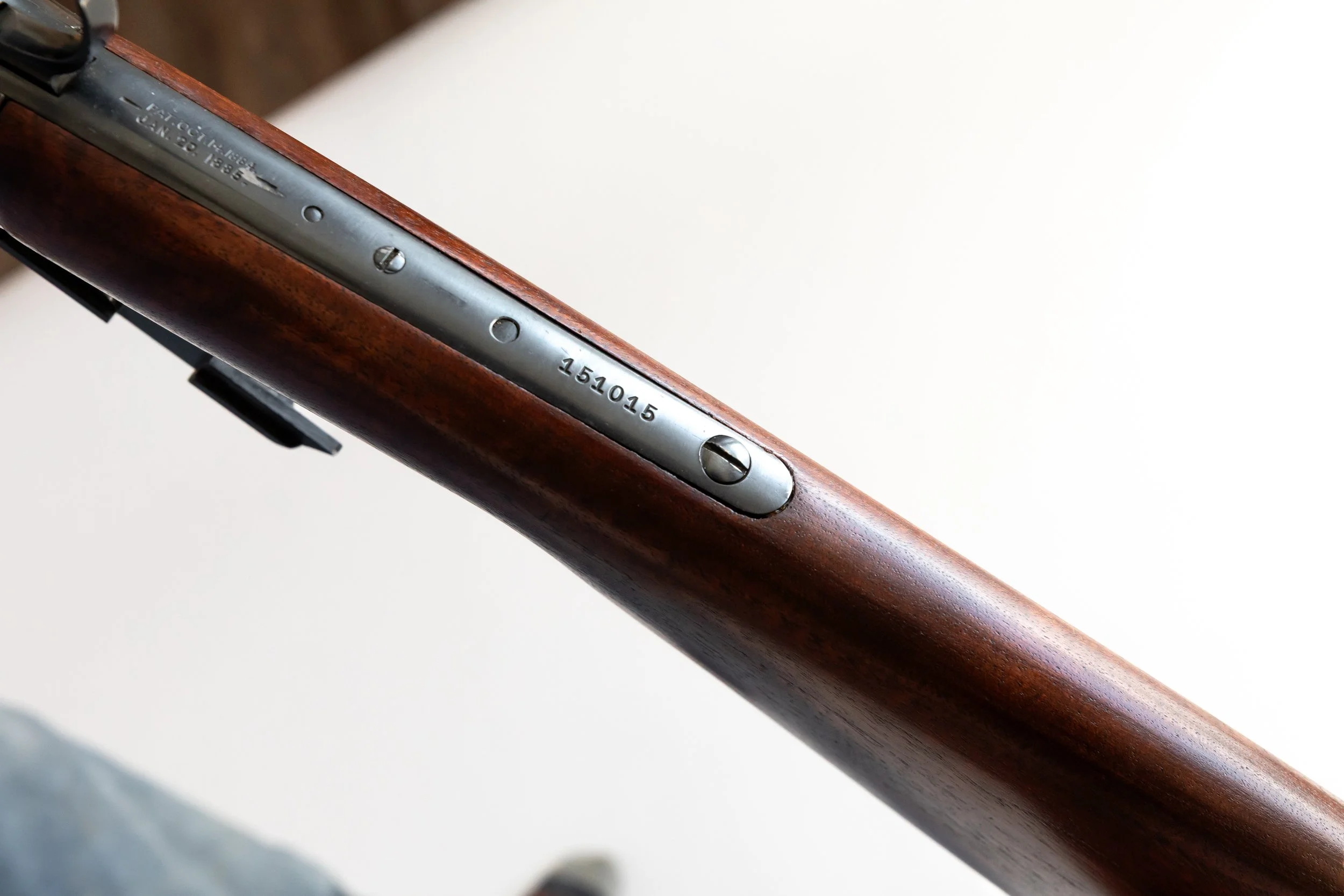 9 - Winchester Model 1886, .33 Win. center fire take down rifle, Serial # 151015, Man. 1910, metal appears to be refinished