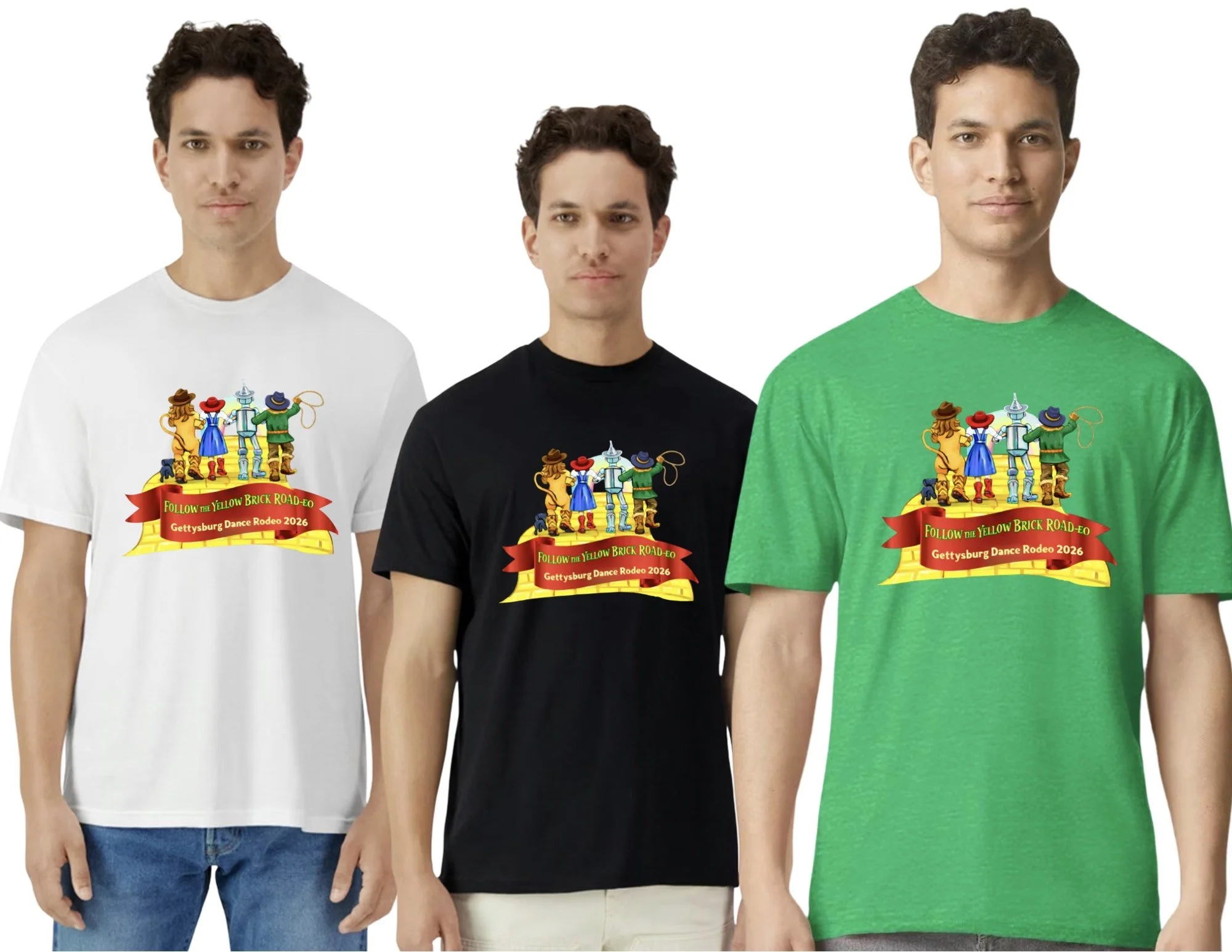 FOLLOW THE YELLOW BRICK ROAD-EO – THEME NIGHT T-SHIRT - SIZES XS-XL