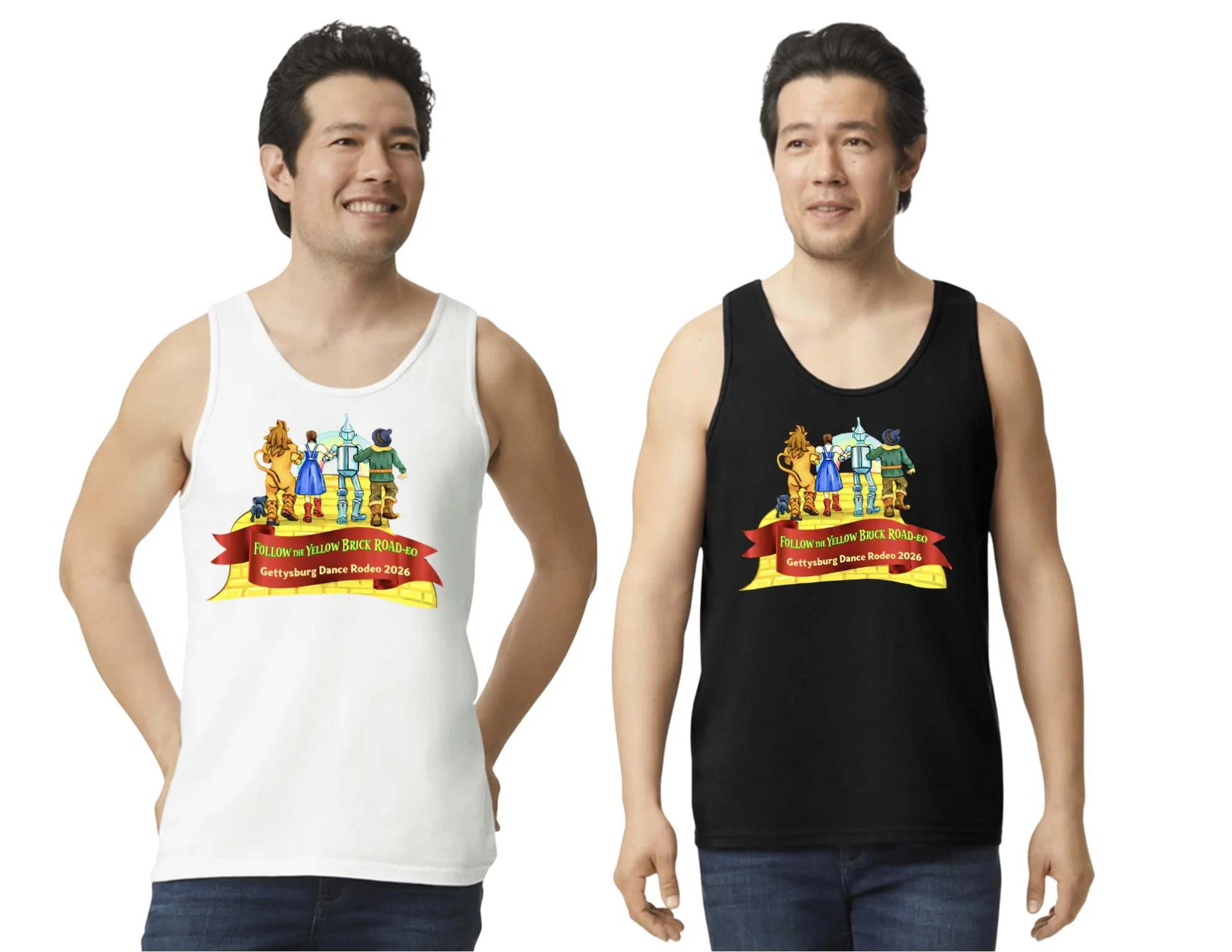 FOLLOW THE YELLOW BRICK ROAD-EO – THEME NIGHT TANK - SIZES XS-XL
