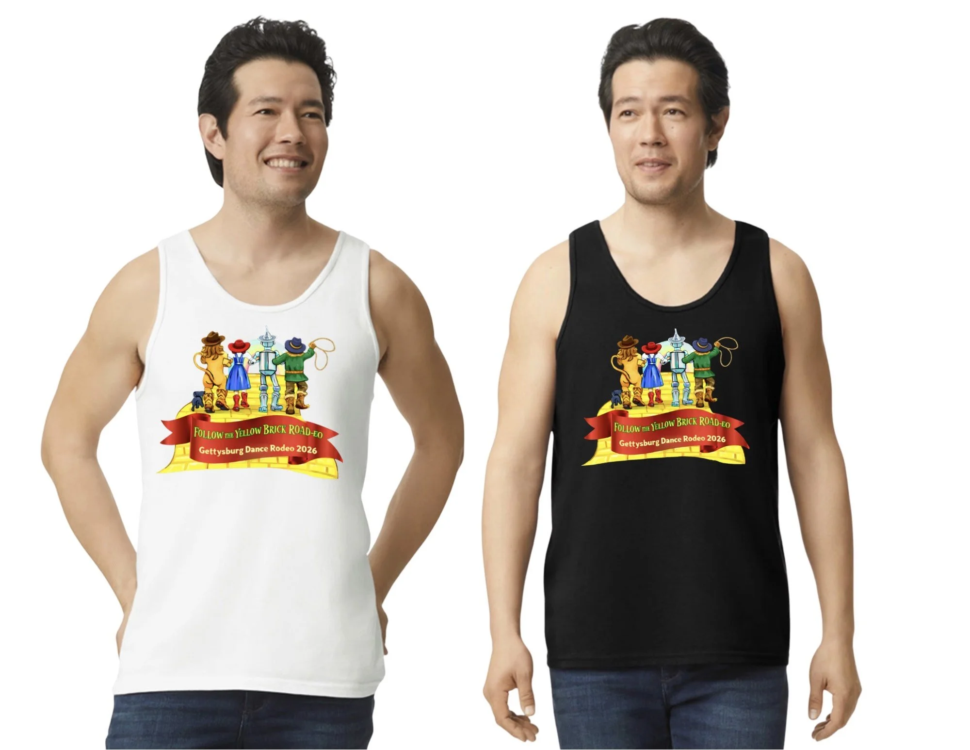 FOLLOW THE YELLOW BRICK ROAD-EO – THEME NIGHT TANK - SIZES XS-XL